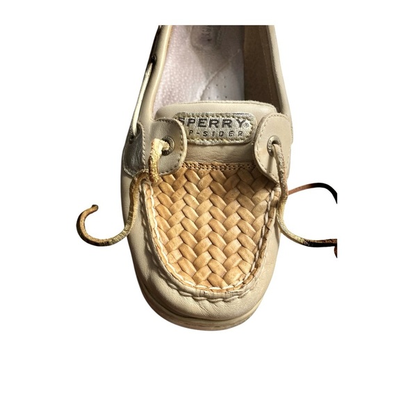 SPERRY Top Sider Angelfish Boat Tan Leather Women’s Loafer Shoes Size 11M - Picture 7 of 8